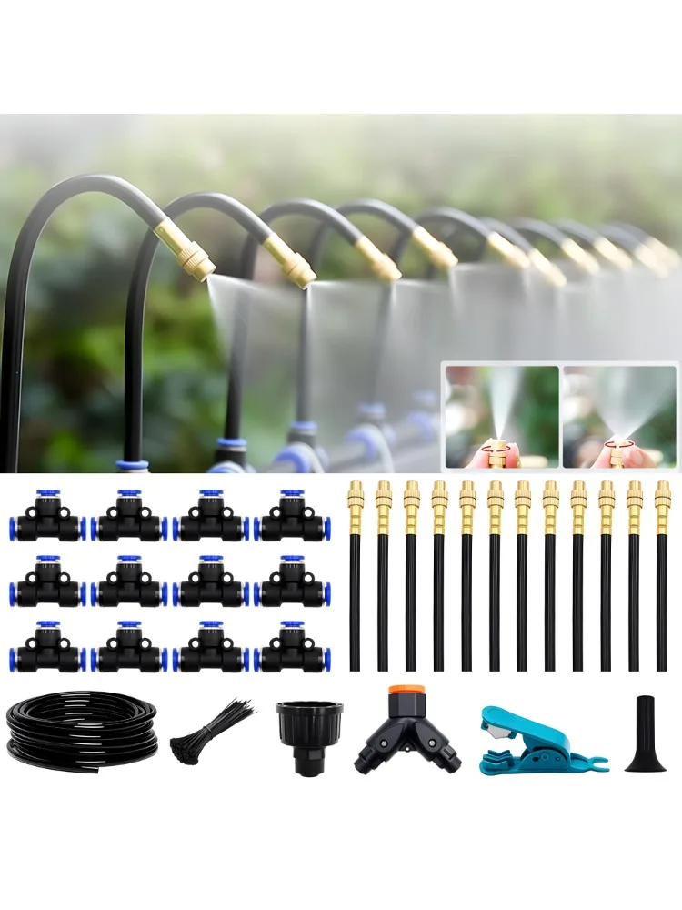 DIY Free Bending Universal Spray Kit für Gewächshaus Garten Blumen Pflanze Bewässerung Bewässerung Terrasse Beschlagen Kühlsystem