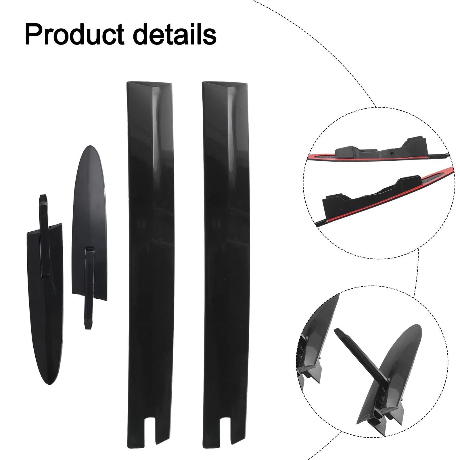Vehicle Upgrade Top Hinge Cover As Shown In The Figure Hassle-free Upgrade Low Dust Accumulation Design OE Reference Matching