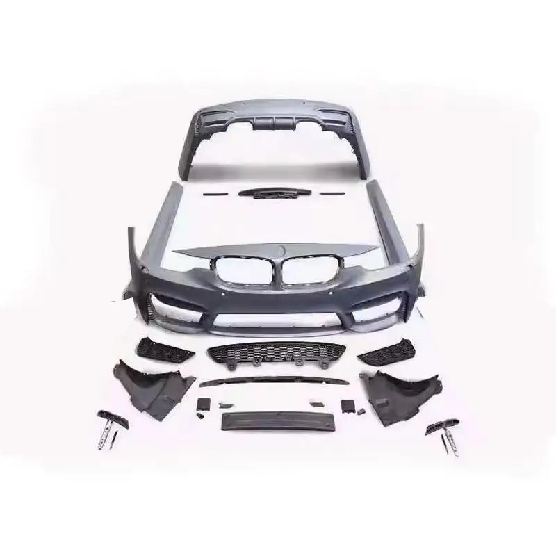 

STLFHigh qualityF30 to F80 Bodykit for BMWs F30M3Body Kit2013-2018Side Skirts Exhaust Pipe and Hood Fender Spoiler Grille BMWs F