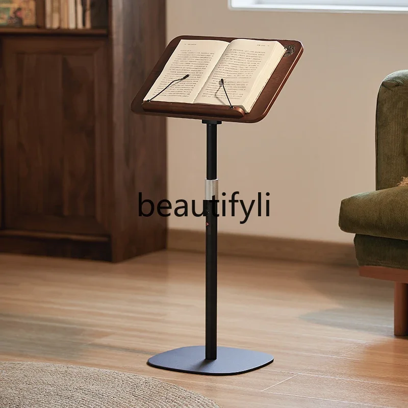 

Multifunctional Floor Stand Adjustable Height Telescopic Writing Book Holder Desk Organizer Book Display Stand
