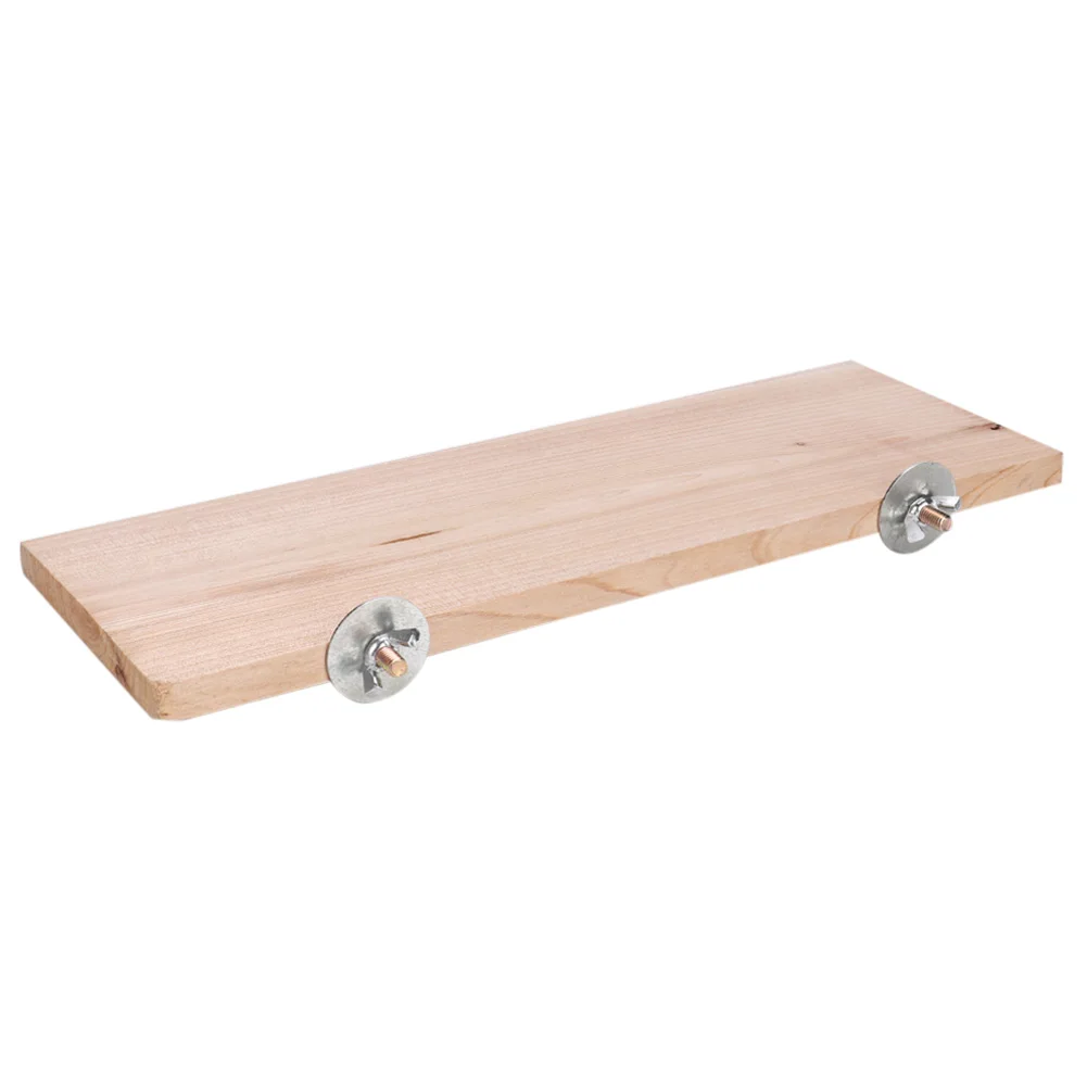 Hamster Houten Platform 31x11.5cm Rechthoek Houten Huisdier Hamster Chinchilla Chipmunk Kooi Kauwspeelgoed Stand Platform Pedaal