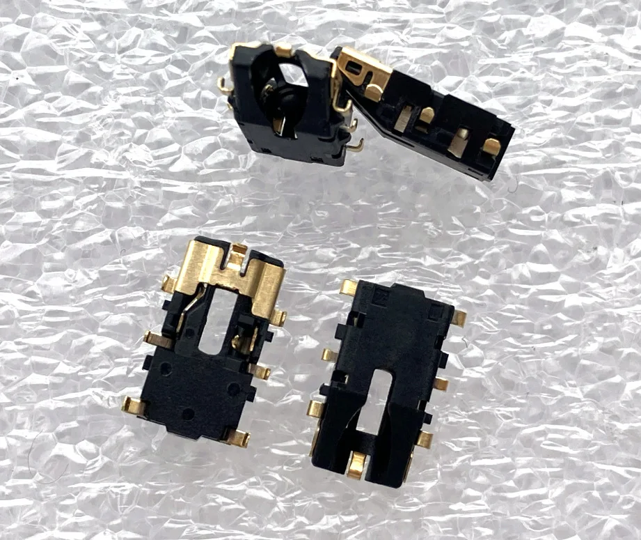 For  3.5MM earphone socket 6P gold-plated, audio female seat, mobile phone, tablet, built-in microphone