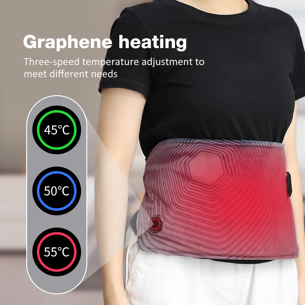 Uterus Warming Belt Electric Heated Waist Abdominal Warmer Cold Protection Artifact Graphene Heating Leg Warming Blanket