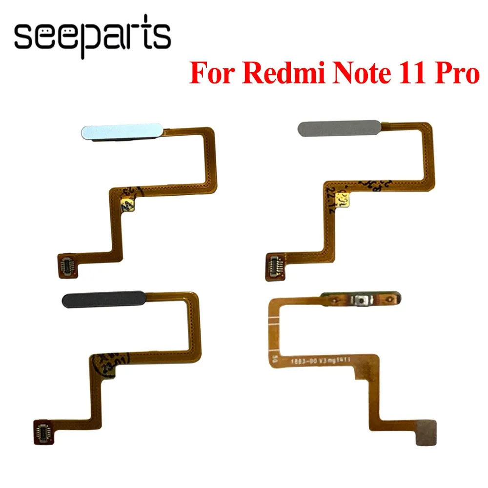Touch ID Fingerprint Sensor Home Menu Button Flex For Xiaomi Redmi Note 11 Pro 2201116TG 2201116TI Fingerprint Flex Cable