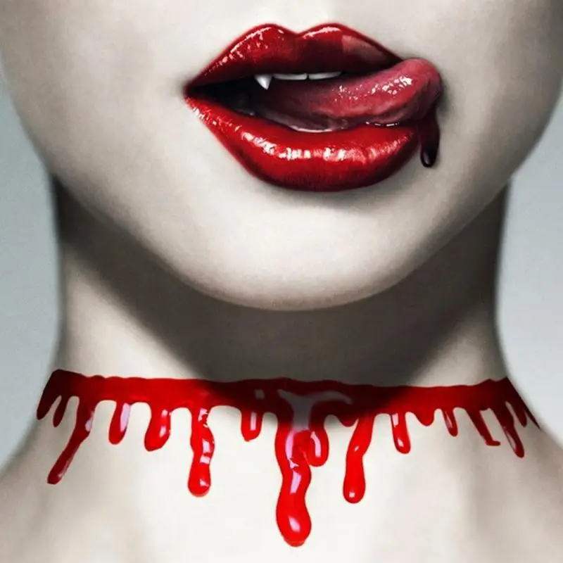 39bb Halloween Collier sang Femmes Chokers Colliers Halloween Party Diy Decoration Horror Access