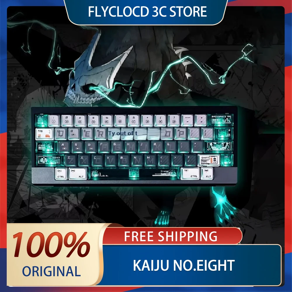 Titan Nation Kaiju No.Eight Mechanical Keyboard Keycaps Customized Pbt Cherry Height Keycap For Pc Gaming Accessories Keycaps