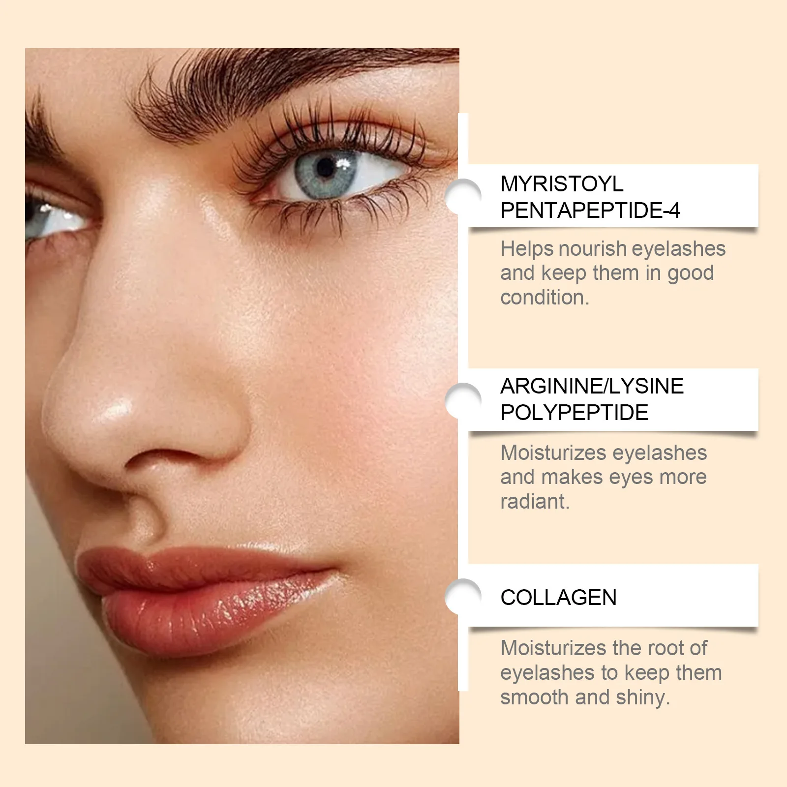 Eyelash Growth Serum Fast ยาว DIY ขนตาใช้ Enhancing Serum Curling หนา Unisex Gentle Certified Friendly Skin