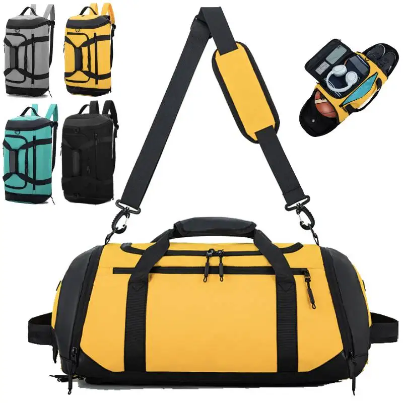 Gym Fitness Yoga Bag Sports Duffel Bag Dry Wet Basketball Backpack Large Outdoor Camping Hiking Climbing Handbag with Shoes Pack