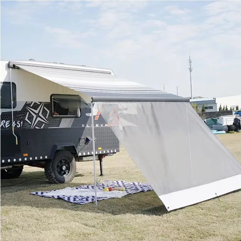 STLF Awnlux 4x2.5M Aluminium Volledige Cassette Elektrische RV Intrekbare Caravan Camper RV Luifel