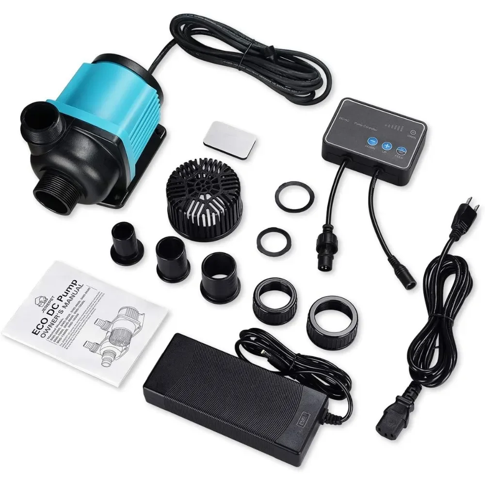 for 2250GPH Aquarium 24V DC Return Pump with Controller, Submersible and Inline Return Pump for Fish Tank