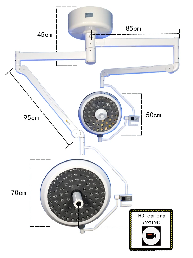 New Generation Special Cold Light LED Shadowless Operation Lamp