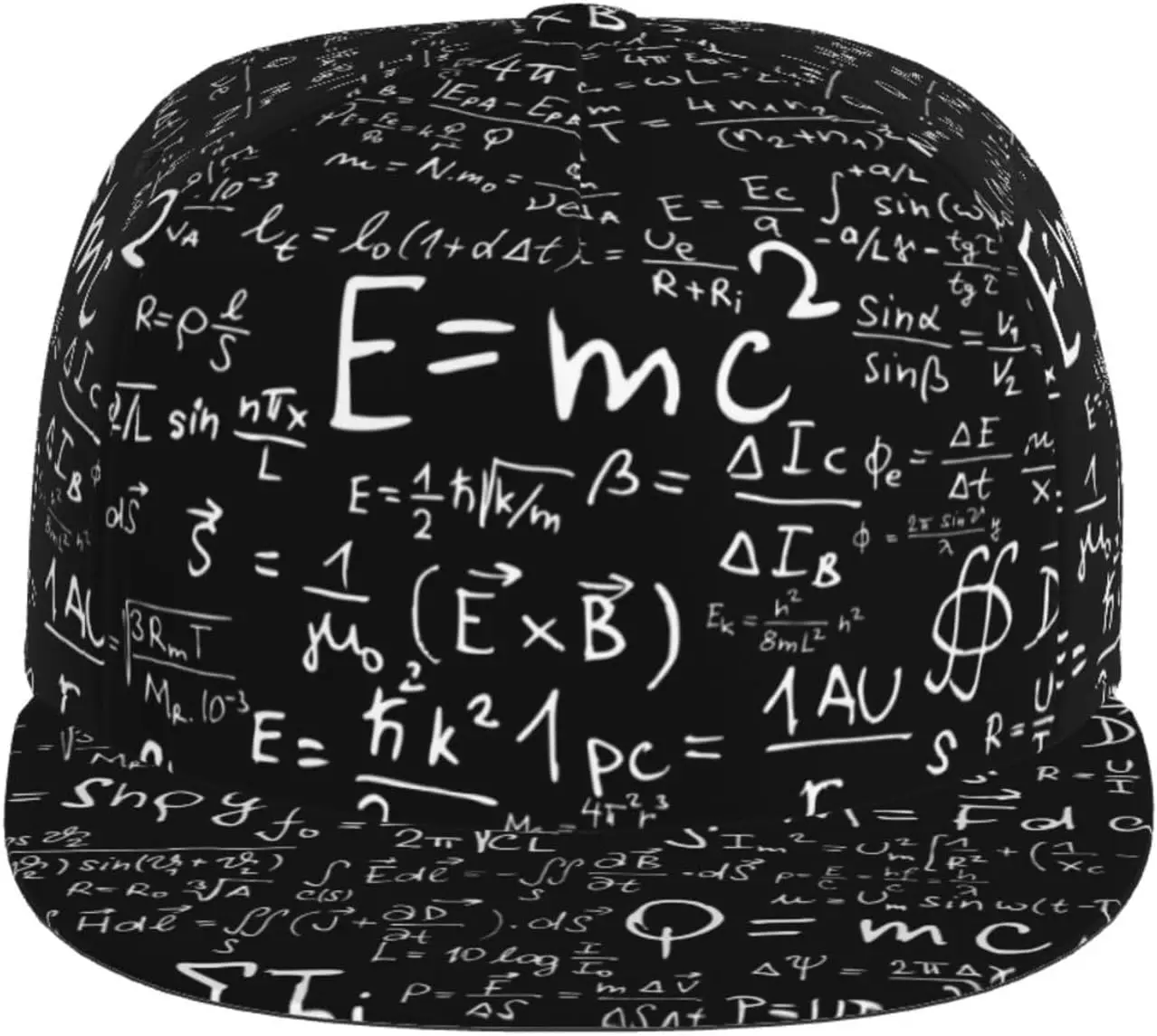 Mathematics Formula-Printed Black Snapback Cap Men Women Baseball Cap Hip Hop Trucker Hat Snapback Cap
