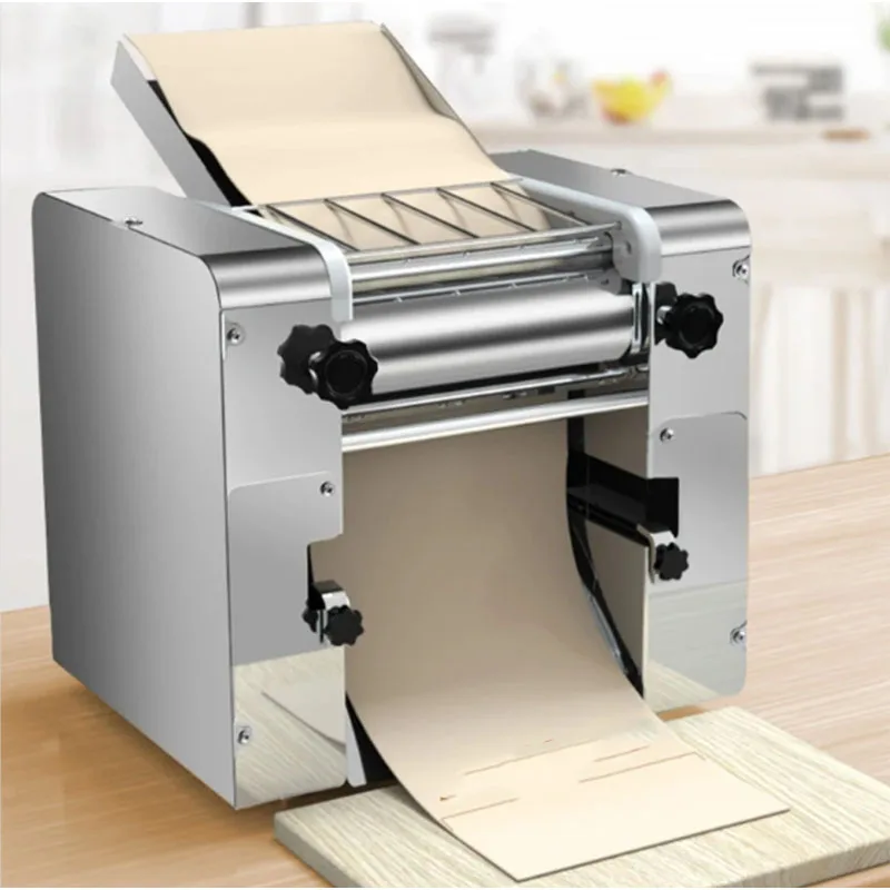 Commercial Electric Noodles Machine Stainless Steel Desktop Spaghetti Dough Press Sheeter Roller Kneading Pasta Maker110V/220V