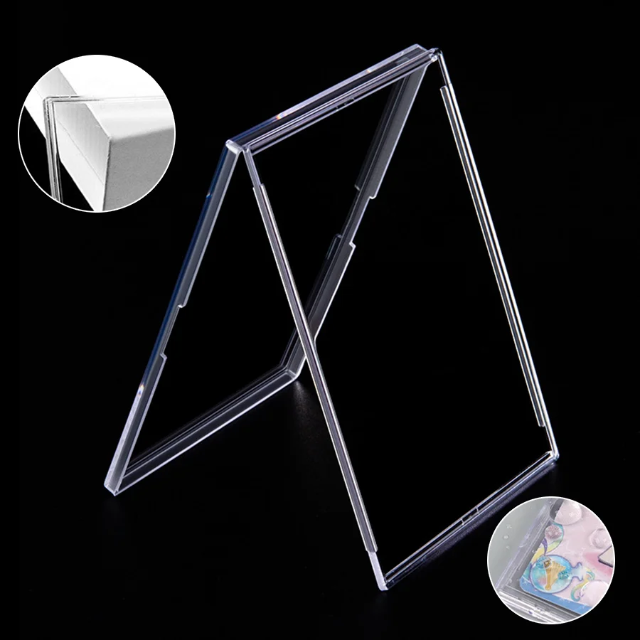 3/6/12pcs Acrylic Card Case Star Transparent Idol Photo & Game Card Polaroid Photo Laminated Hard Brick Displaying Decor XJM view 3