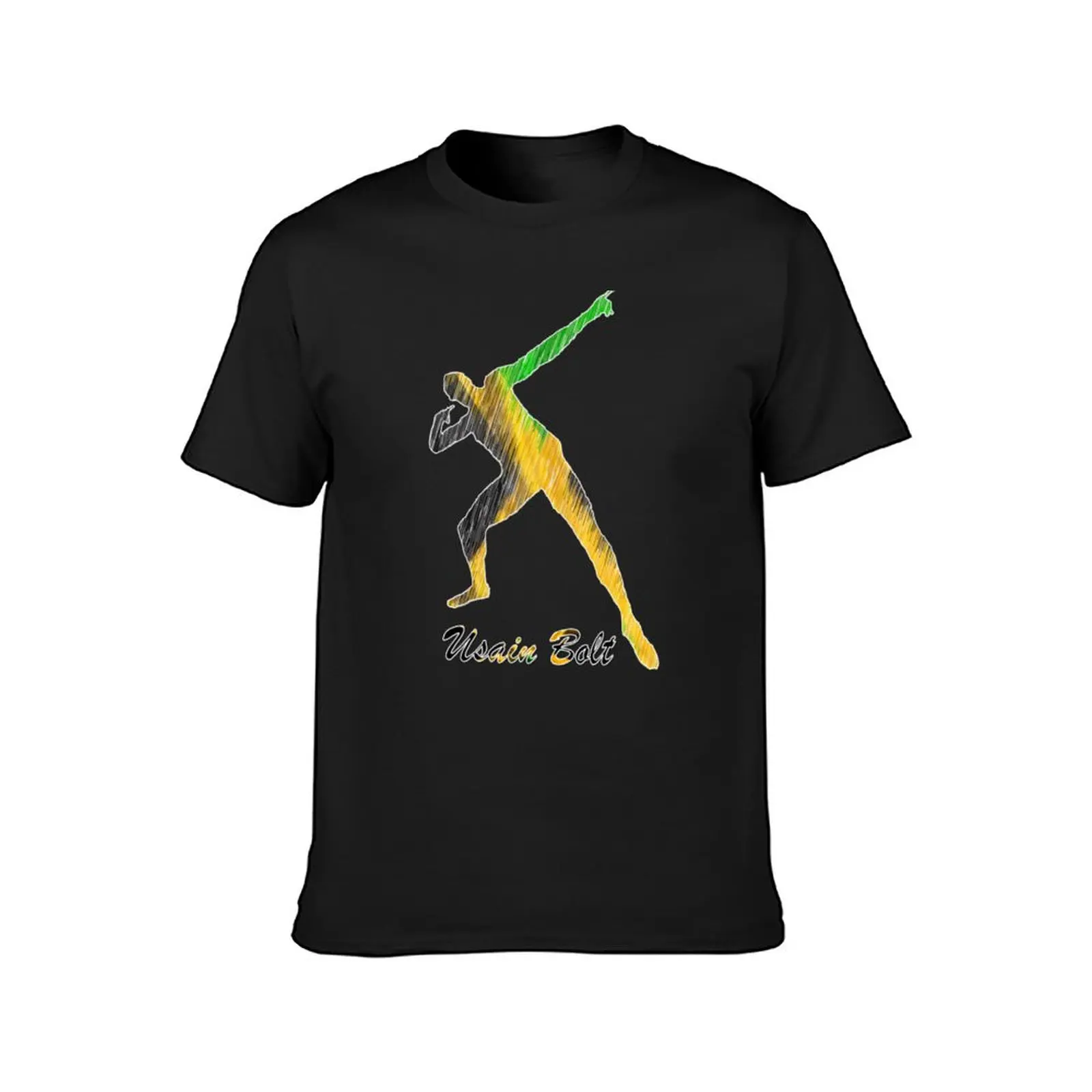 Usain Bolt Jamaica Man Design T-Shirt cute tops funnys t shirts men