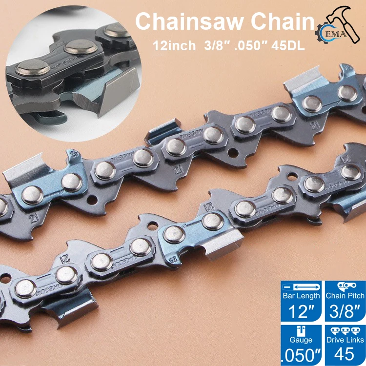 

12Inch Chains Replacement Mini Chainsaw Accessories Portable Woodworking Tools Electric Chain Saw Chains for Logging and Pruning