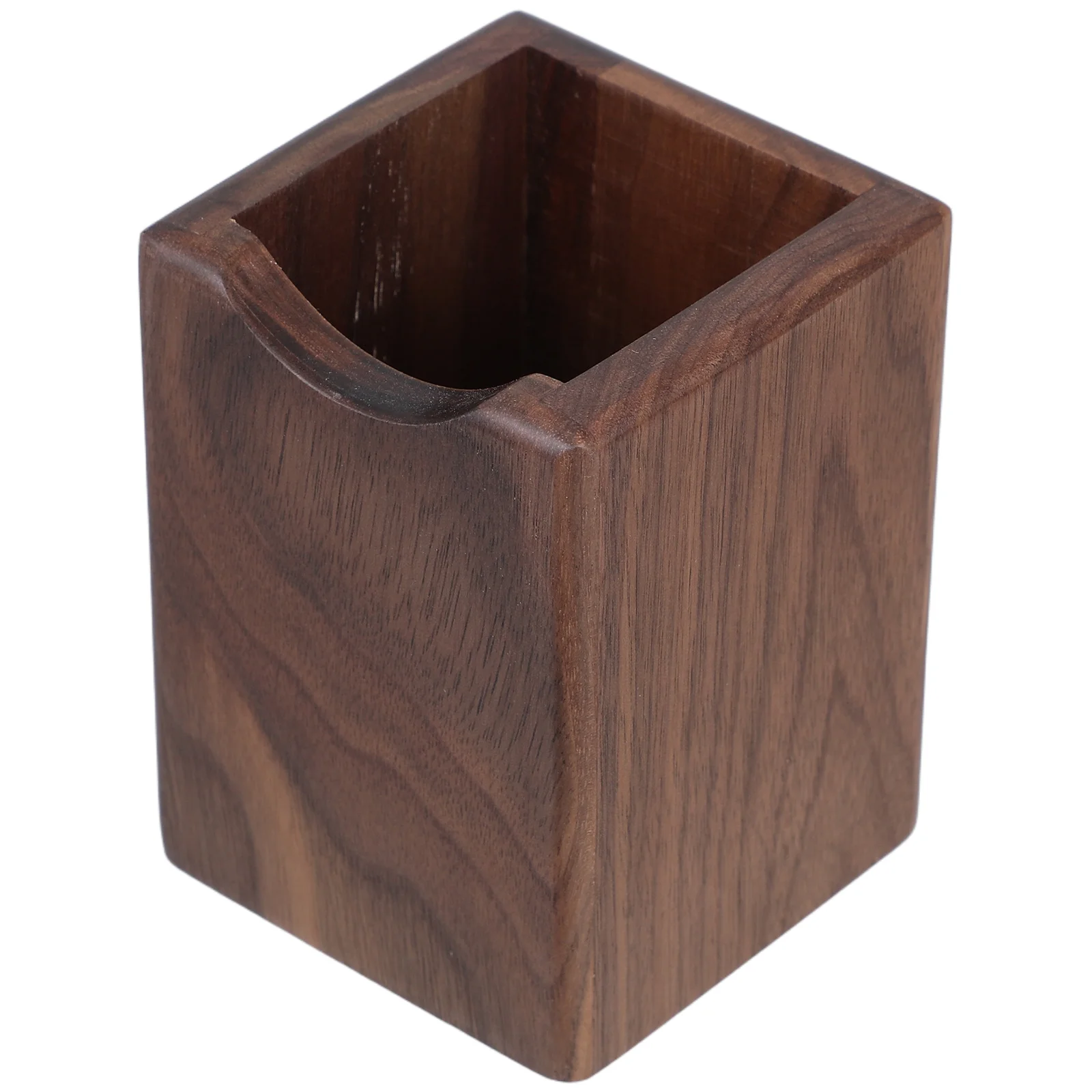 

Wooden Pen Holder Black Walnut Desk Organizer For Pencils Cosmetics Chopsticks Stationery Storage Box Wood Desktop