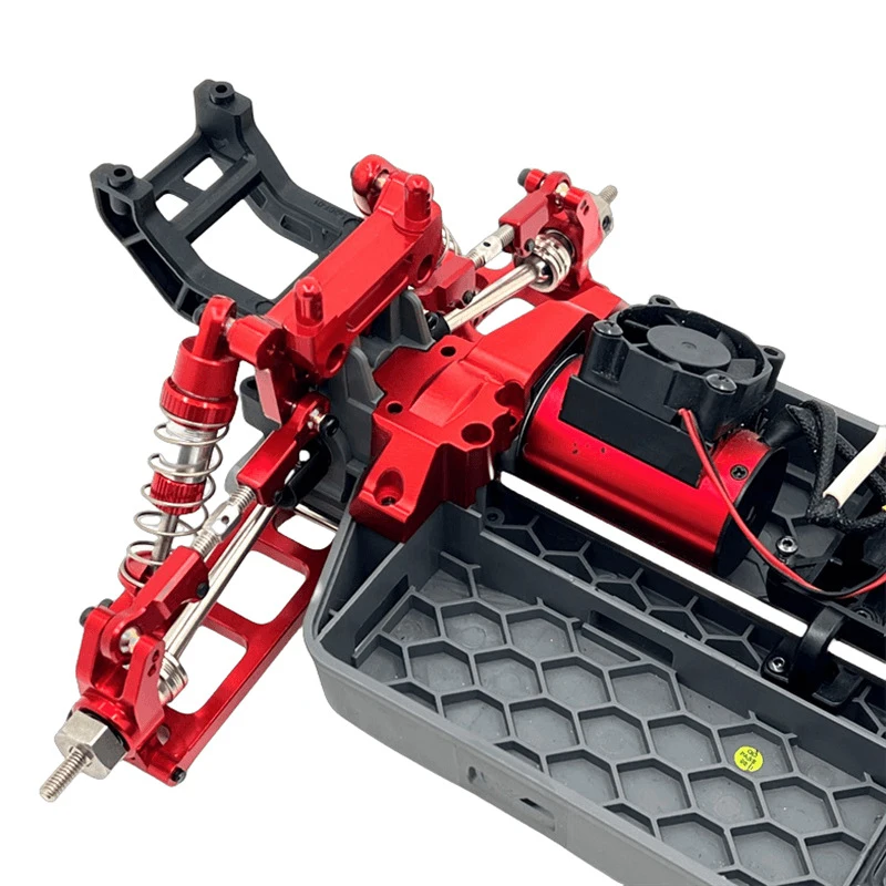 Para MJX Hyper GO 1/14 14207 14208 RC coche piezas de mejora de Metal kit de Metal brazo oscilante superior delantero rodamientos de copa giratoria Accesorios