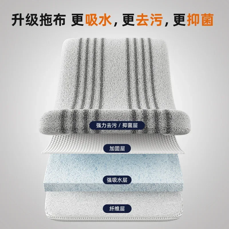 Flat oversized hand wash mop
