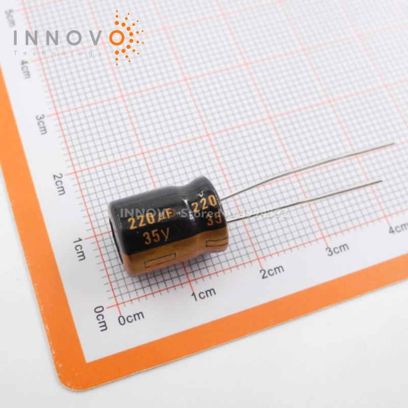 10PCS/LOT EEUFC1V221 EEU-FC1V221 CAP ALUM 220UF 20% 35V RADIAL TH