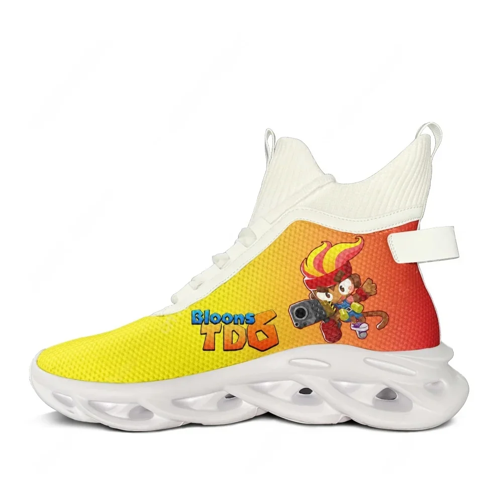 

Кроссовки Bloons TD6 High Top Flats для мужчин и женщин, спортивная обувь для бега, высококачественные кроссовки на шнуровке, сетчатая обувь, индивидуальный дизайн