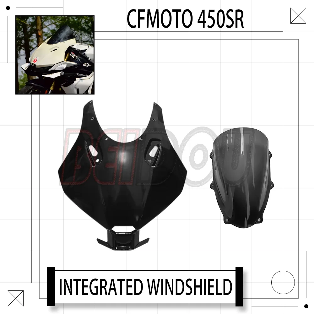 

For CFMOTO 450SR SR450 450 SR Motorcycle Modified Front Panel Integrated Windshield Competitive Windshield New