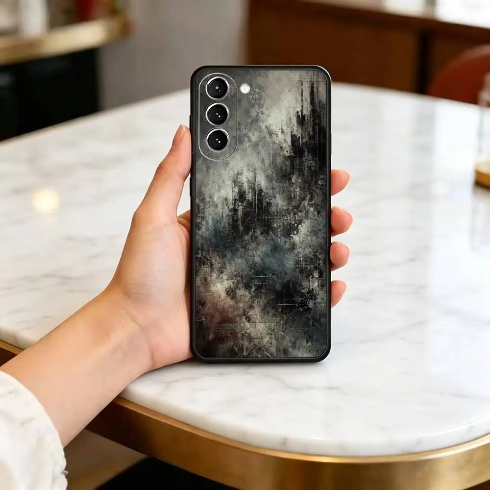 Retro-O Industrial Rusty Phone Case For Samsung Galaxy A73,A72,A71,A70,A53,A52,A51,Soft Silicone Black Cover