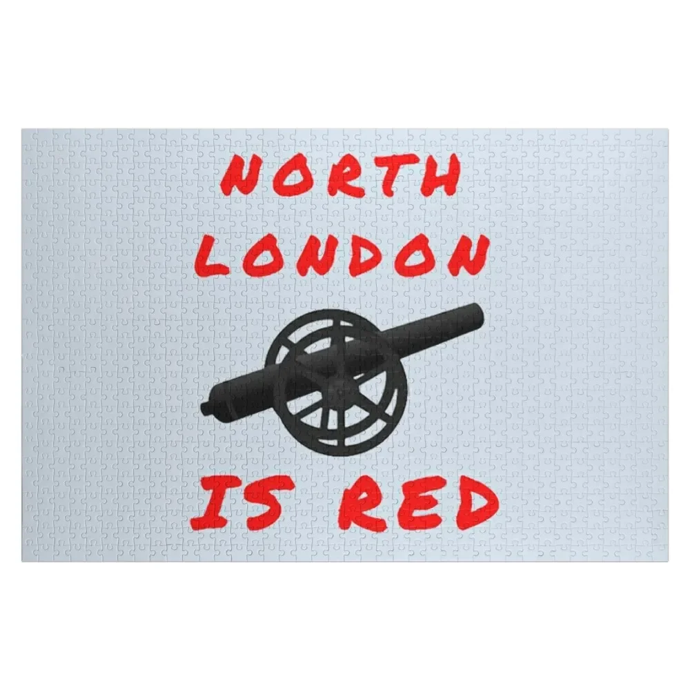 

North London Is Red Jigsaw Puzzle Jigsaw For Kids Personalize Custom Wooden Gift Custom Child Puzzle