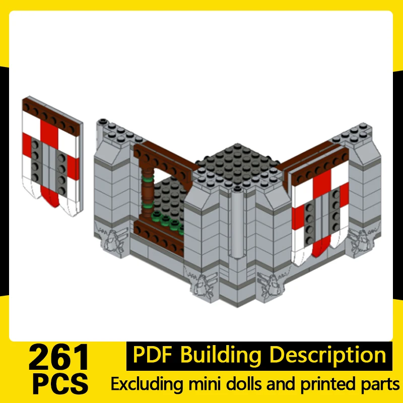 

Medieval Castle Model MOC Building Bricks Castle Buildings System Modular Technology Gifts Holiday Assemble Children Toys Suit