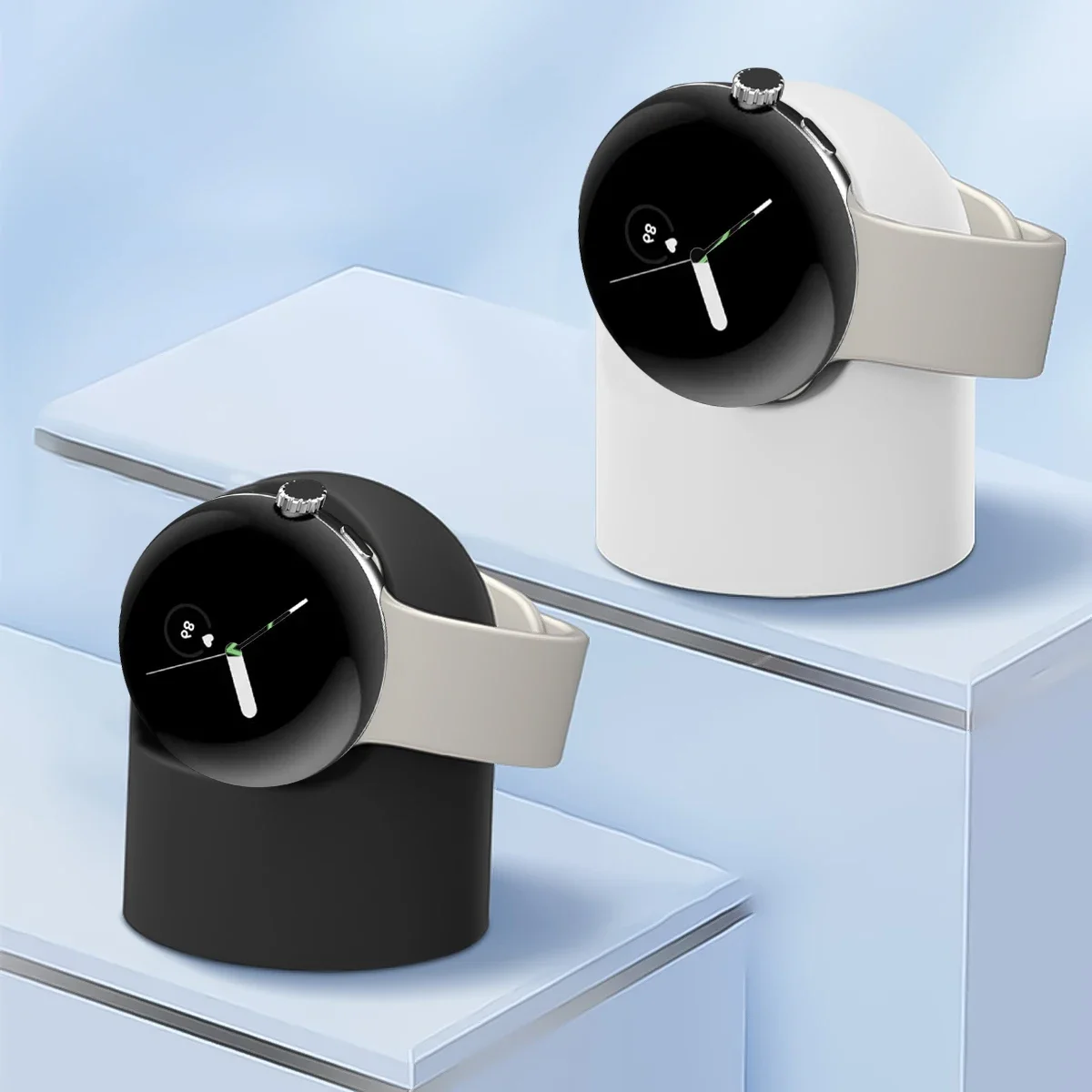 Silicone Watch Charge Holder Cable Hole Charging Support Charger Bracket