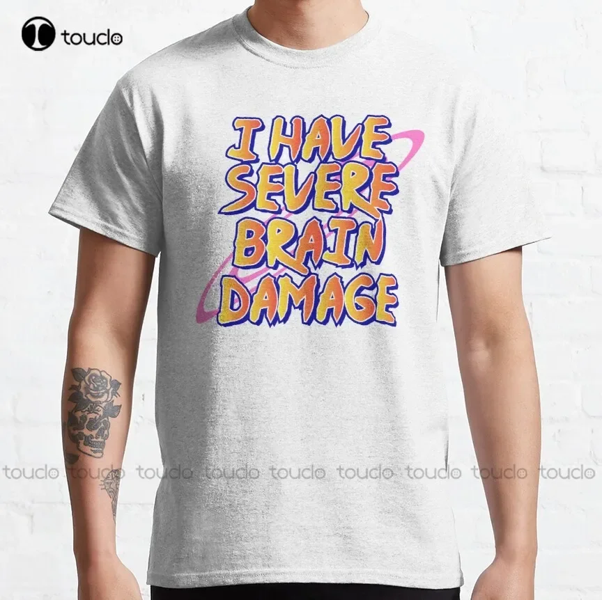 Brain Damage Classic T-Shirt Shirt Printing Custom Aldult Teen Unisex Digital Printing Tee Shirt Xs-5Xl Fashion Funny New Cotton