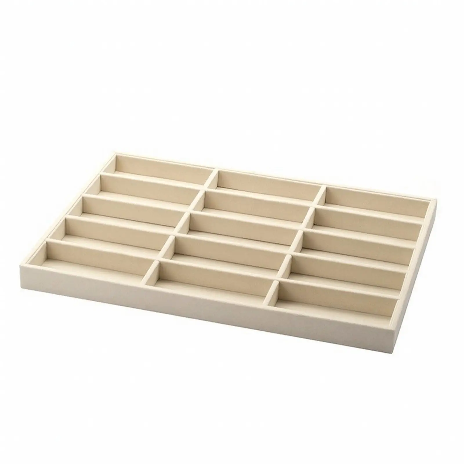 Multi Slot Spectacle Holder Tray for Glasses Organizer Sunglasses Storage Box with Flocking Lining for Retail Shop Counter