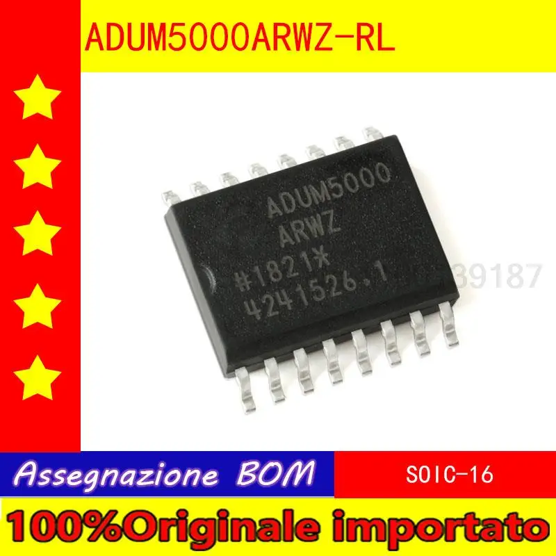 

5pcs/lot Home furnishings ADUM5000ARWZ - RL SOIC - 16 2.5 KV isolated DC/DC converter