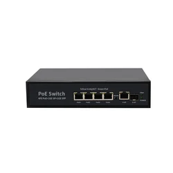 Wanglink Internal Power supply PoE network switch SF411P SFP 4 10/100mbps 1 10/100/1000mbps uplink 1 SFP uplink RJ45 PoE Switch