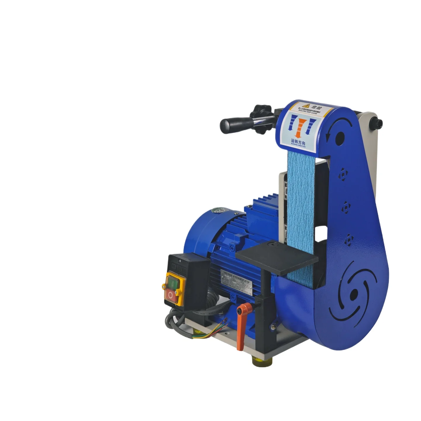 

915F Industrial Electric Belt Grinding Machine Polishing Grinding Machine 2800 RPM High Speed Grinding Iron Aluminum Copper Wood