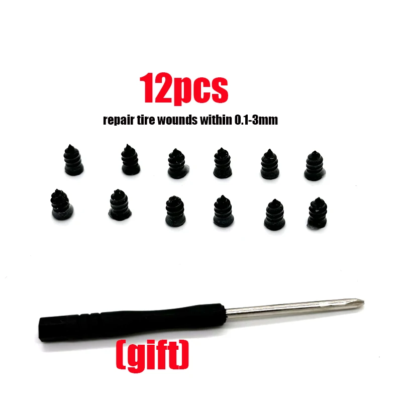 12PCS 24PCS Motorcycle Vacuum Tyre Repair Nails Truck Car ATV Scooter Bike Tire Puncture Repair Tubeless Tools