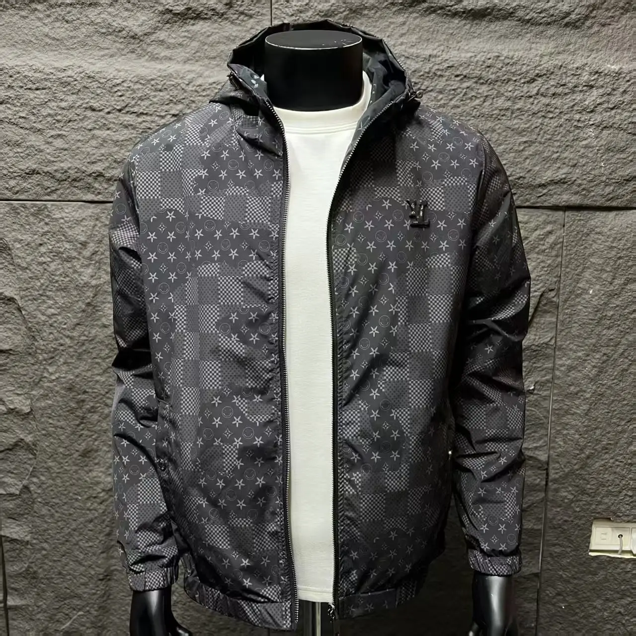 2026 Spring New Men's Double-Sided Hooded Trendy Jacket, Fashion Casual Slim Fit Top