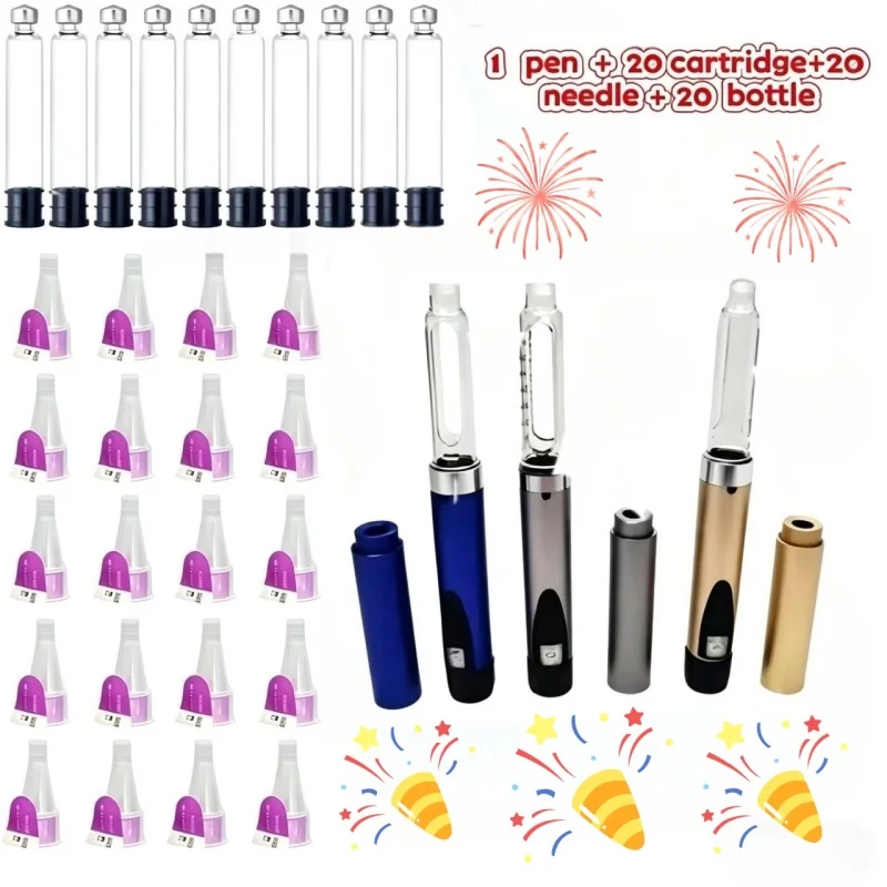 Reusable Insulin Pen Set for 3ml Empty Cartridges, Individual Packaging, Compatible with Lilly Pens, Daily Wellness Tool