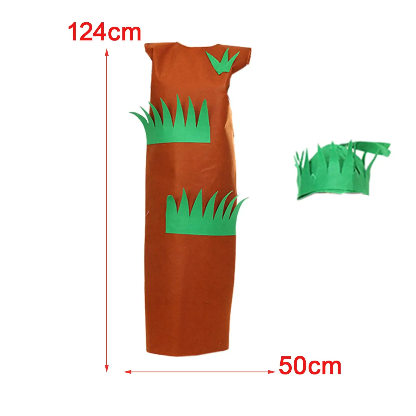 زي شجرة العشب التنكري لحفلات الكرنفالات ذات الطابع البيئي والعطلات بطول 124 سم للبالغين #2