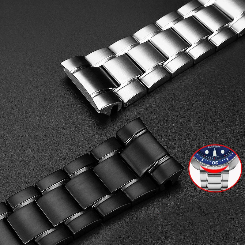 22mm Solid Steel watchband for Seiko steel watch strap abalone series turtle srpa21 srp777 srpc25 srp773 Bracelet