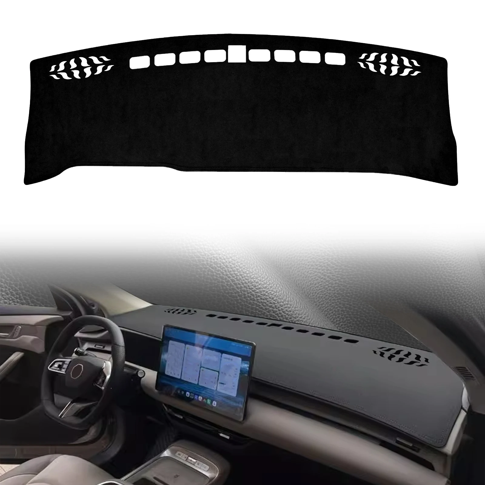 

Коврик-накладка на приборную панель для MG S5 EV ES5 2025-2026: защитный, солнцезащитный, из кожи, аксессуар