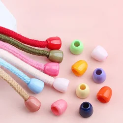 10pcs Colorful Plastic Cord Stopper Useful Bell-shaped Cord End Down Jackets Hoodie Clothing Sewing Accessories