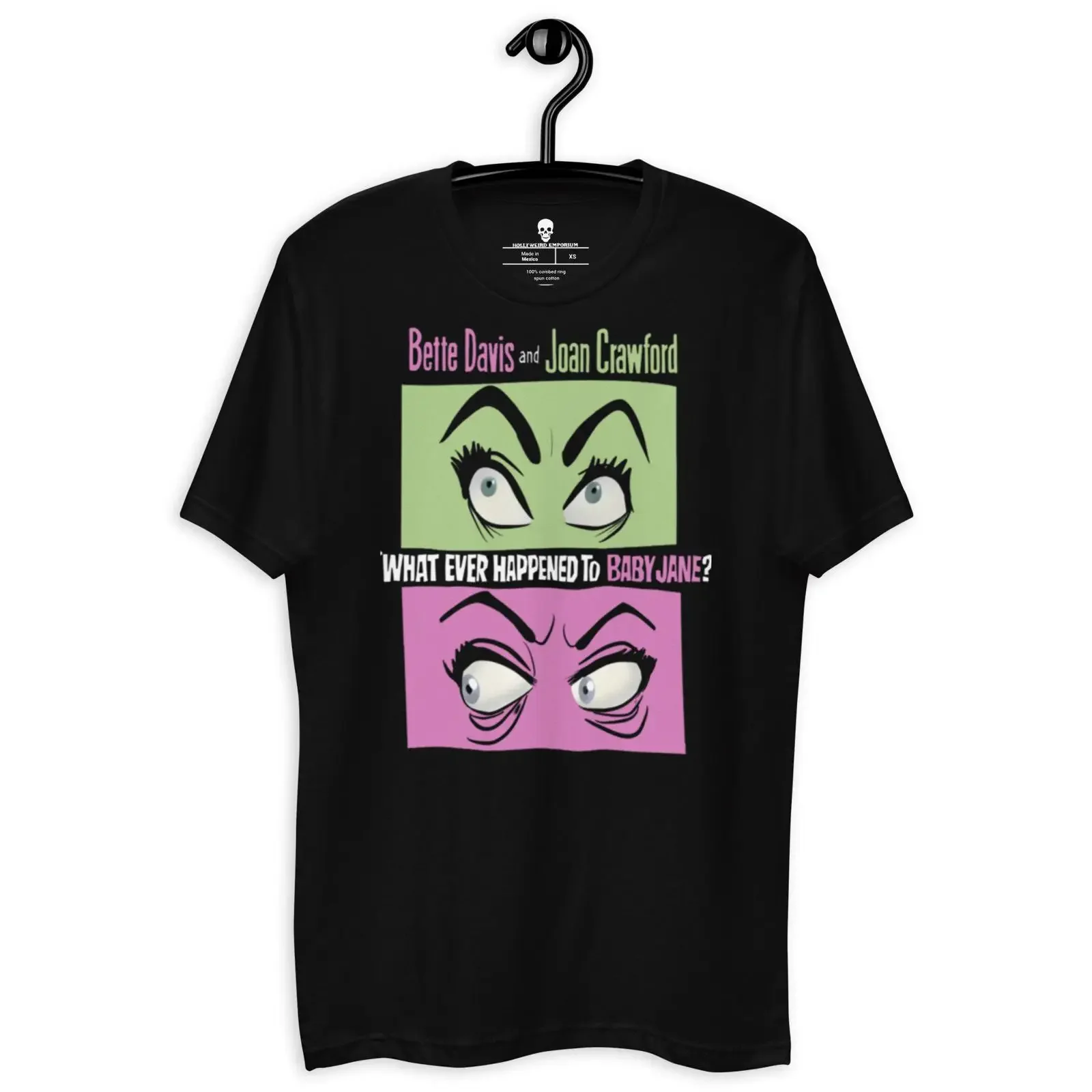 Baby Jane Bette Davis Joan Crawford T shirt vintage Washed Breathable Versatile Casual streetwear Comfortable Stretched Unisex