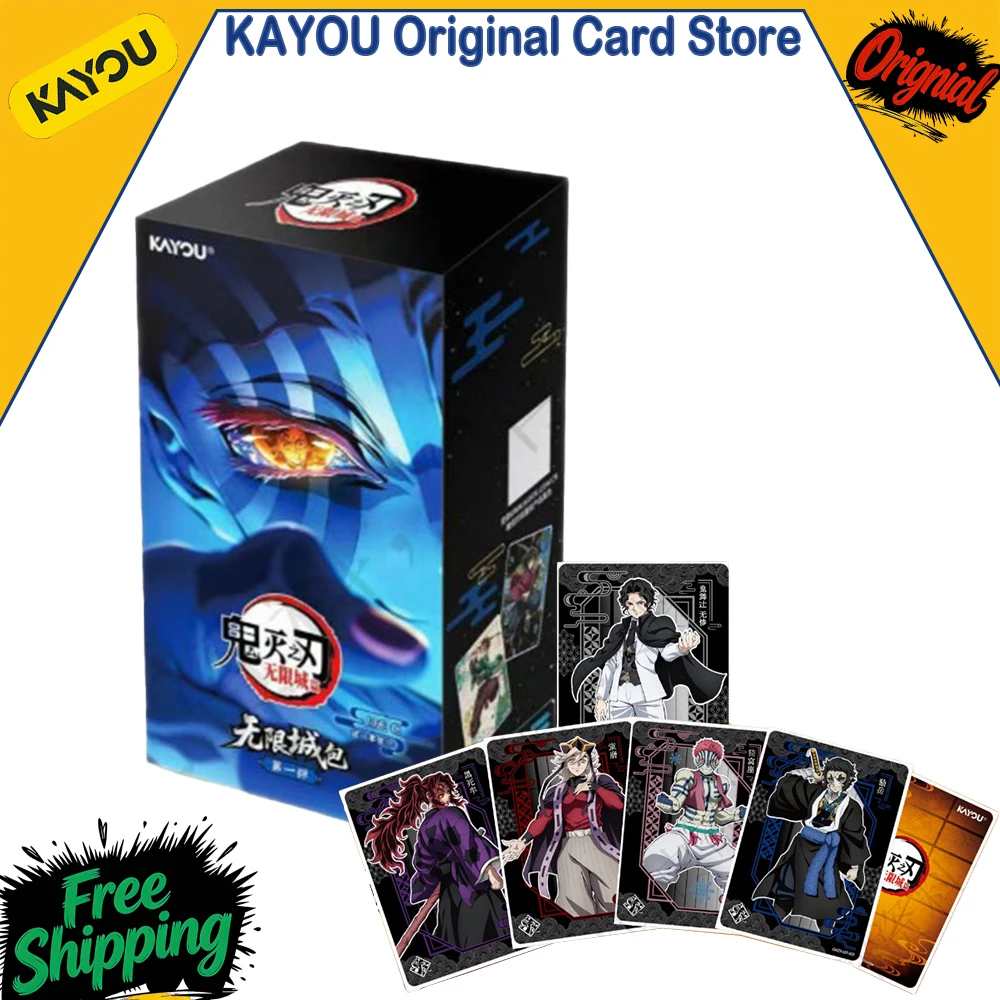 

Genuine KAYOU Demon Slayer Infinite City Chapter Card Movie Merchandise Mugen City Edition Anime Collectible Card Birthday gifts