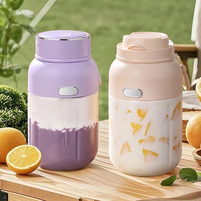 

Беспроводное портативное ведро для сока, электрическое 800/1300 мл, спортивная чашка, соковыжималка для свежих фруктов, большая емкость и лезвия из нержавеющей стали