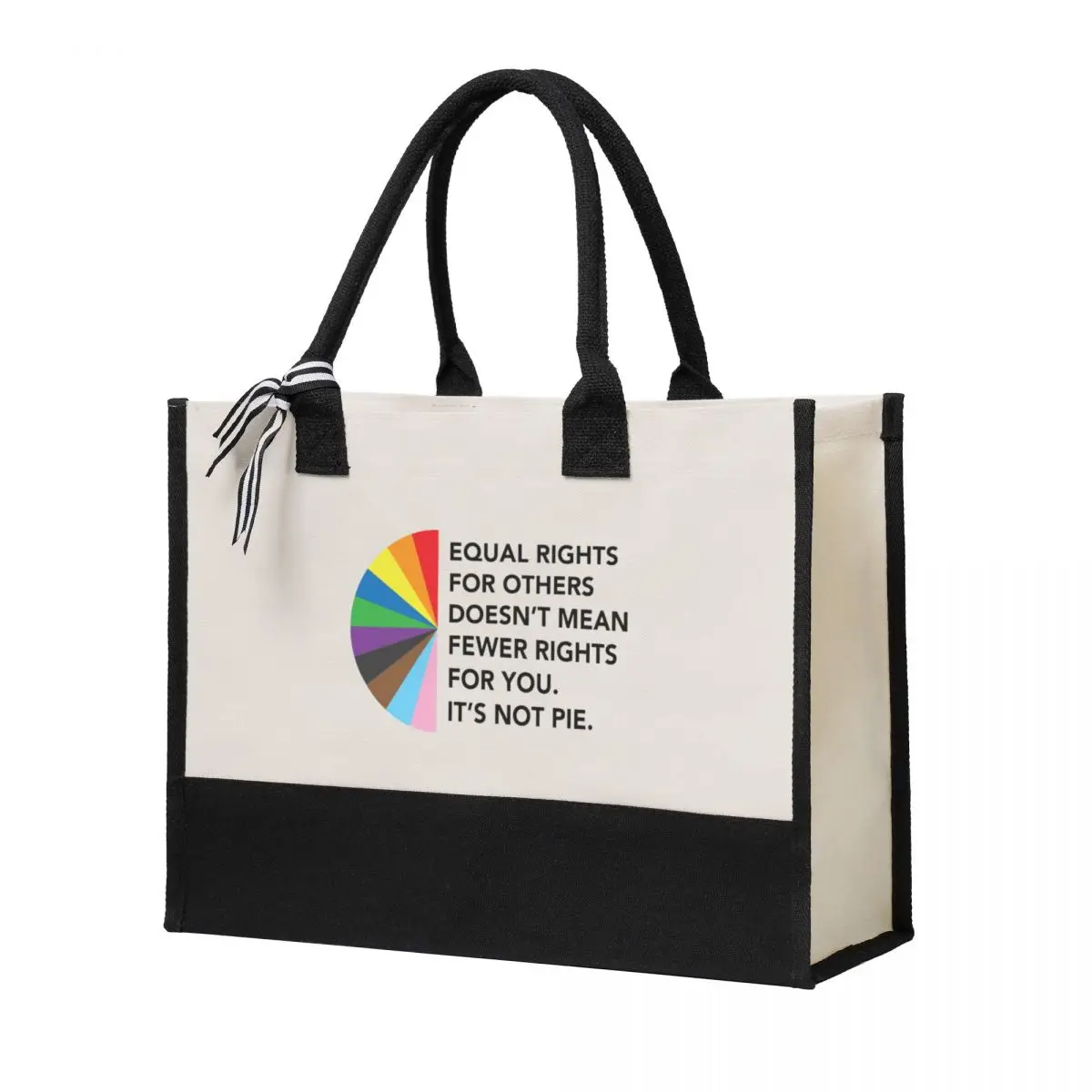 

Canvas Gift Shopping Bag Equal Rights For Others Doesn't Mean Fewer Canvas Large Capacity Bag Customizable Quality Gifts