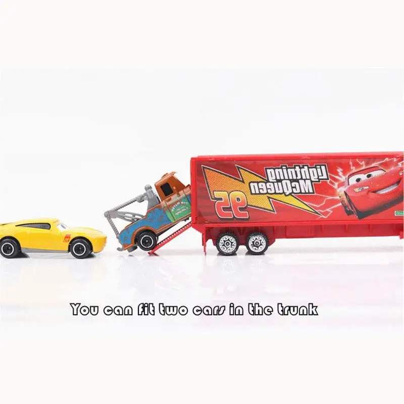 6-7 teile/satz Disney Pixar Auto 3 Lightning Mcqueen Onkel Lkw Jackson Storm 1:55 Diecast PVC Auto Modell spielzeug Kinder Junge Weihnachten Kind Geschenk