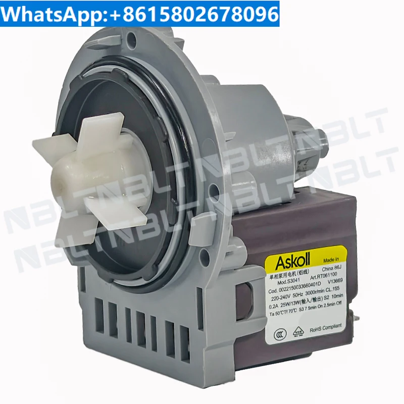 Bomba de drenaje para lavadora M231 Askoll, motor de bomba de agua para lavadora universal, venta directa