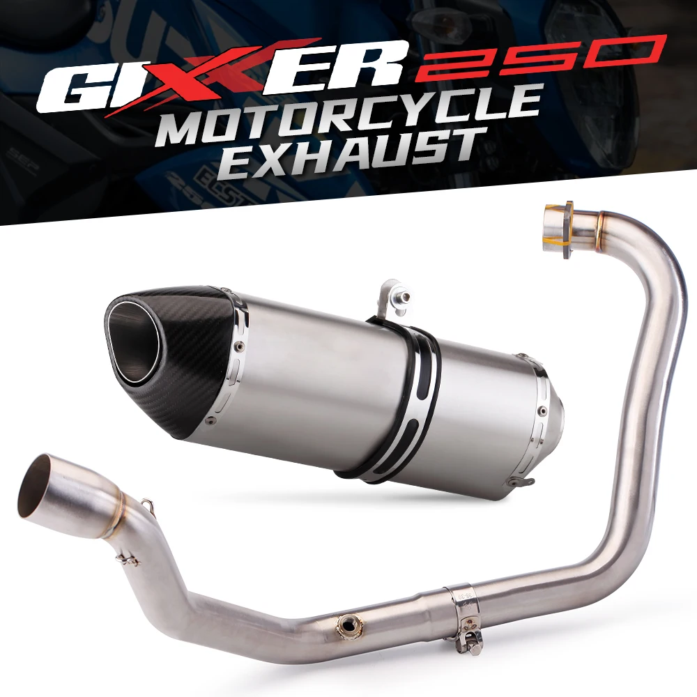 

Motorcycle Exhaust Front Pipe 51mm Escape System For Gixxer250 Vstrom250 Gixxer V strom Vstrom 250