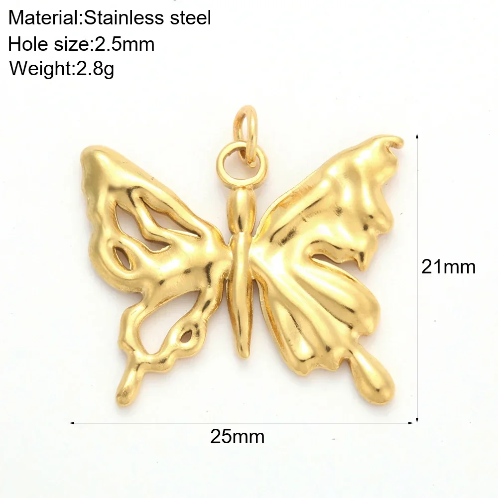 Bulk Stainless Steel Charms for Jewelry Making Ocean Animal Turtle Shell Conch Starfish DIY Pendant Golden Color Vintage Jewelry